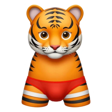 🐯tiger with 🩲 underwear  sticker