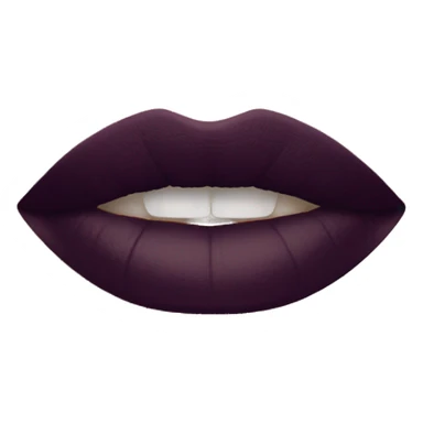 Dark plum lipstick  sticker