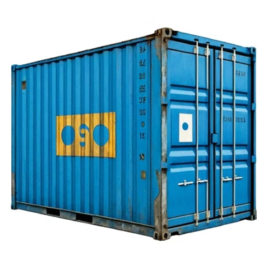 Anselm Kiefer shipping container cast in concrete sticker