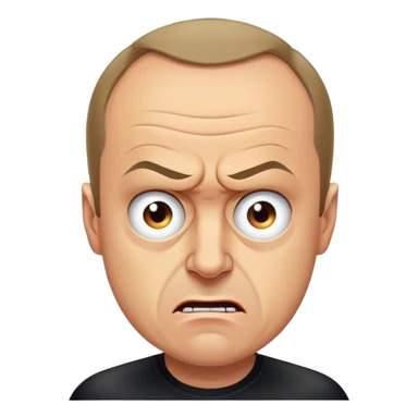 angry Friedrich Merz half body photorealistic picture 8k sticker