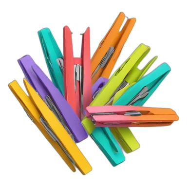 colored clothespins sticker