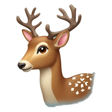 Christmas deer sticker