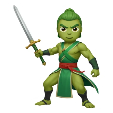 Use pepe as a foundation and turn it into Gan Ning sticker