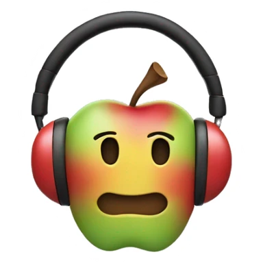 Apple headphones with bows on them sticker