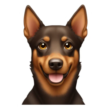 Australian kelpie brown sticker