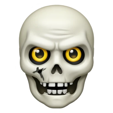  Words that say Livin A Call of Duty Mobile character ghost emoji who is nauseated and hates something sticker