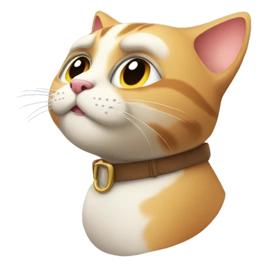 cool cat chilling and looking up sticker