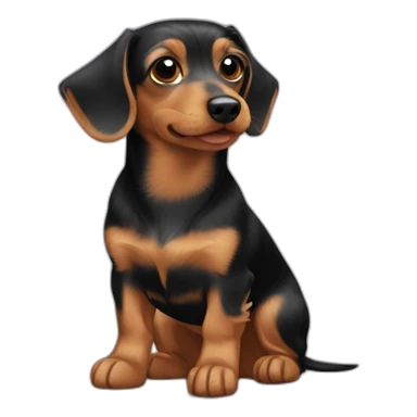 yorkie dachshund mix sticker