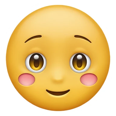 Shying emoji sticker