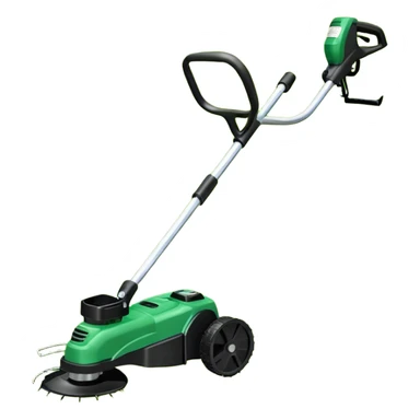 Echo lawn trimmer with edging attachment sticker