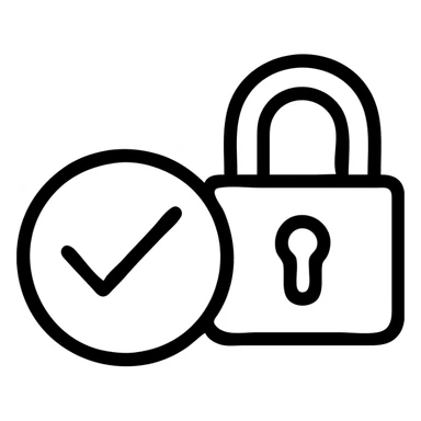 Tick Check, with a security lock  sticker