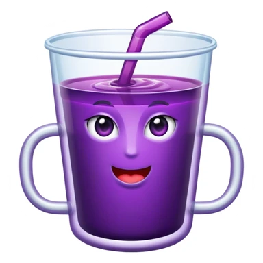 Purple juice in a double cup sticker