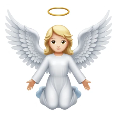 angel flying sticker