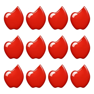 in a shade of red sticker