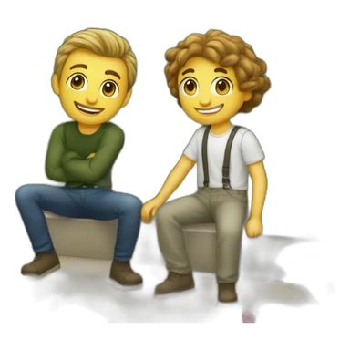 Adam et Ève dans le jardin d’Eden sticker