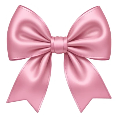 Baby pink bow sticker