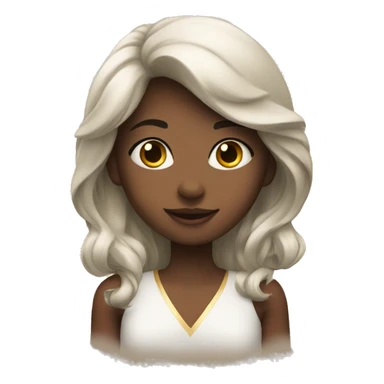 Girl with new year sticker