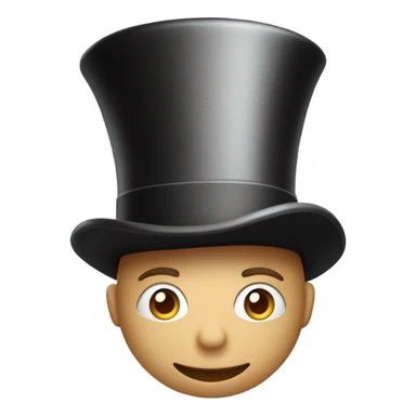 Dancing top hat ￼ sticker