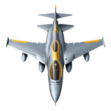 American F16 from topdown view sticker