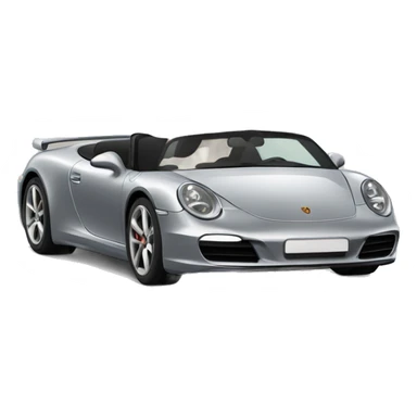 Chinese crested dog driving a Porsche sticker