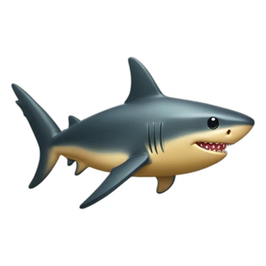 gold shark emoji apple sticker
