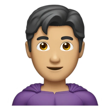 asian man batman costume sticker