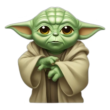 Master Yoda y Grogu sticker