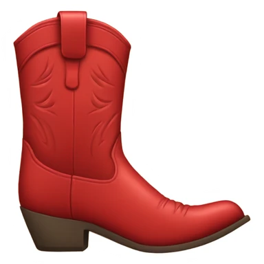 Red cowboy boots sticker