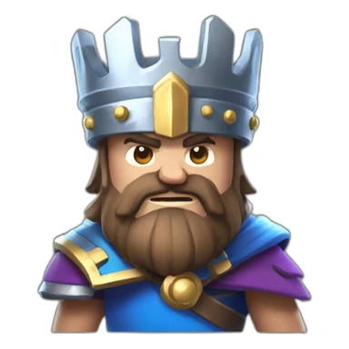 Clash royale king sticker