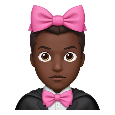 Batman with pink bow sticker