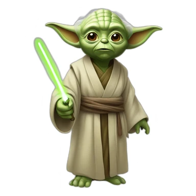 Yoda réfléchit sticker
