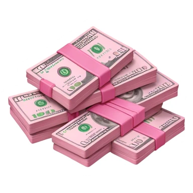 pink money  sticker