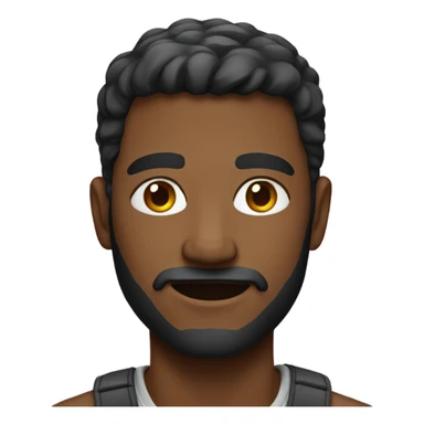 casual portrait of a man sticker