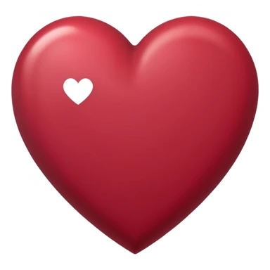 corazón de color bordo sticker