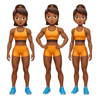 macho girl, full body sticker