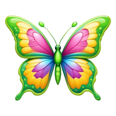 Butterfly made of slime sticker