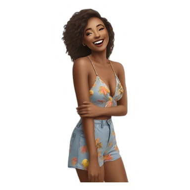 kelly hall beach photoshoot sticker