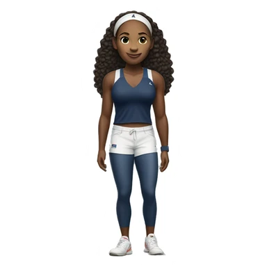 Serena Williams, wearing abercrombie & fitch clothes sticker