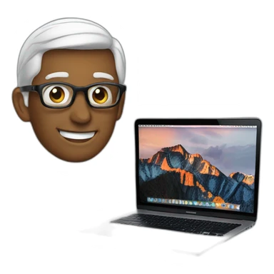 Tim Cook introducing MacBook sticker