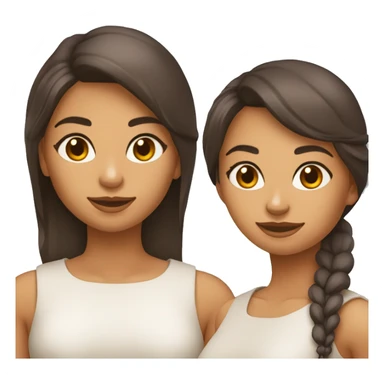 Uma mulher morena com cara de bicho preguiça  sticker