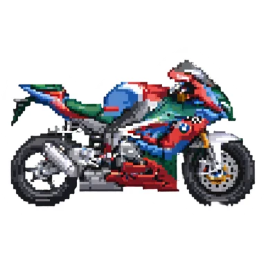 BMW S1000 racing motorcycle sticker