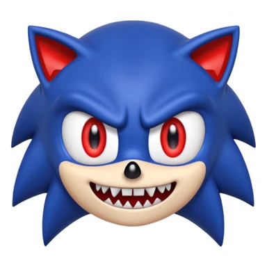 Sonic.exe character, creepy and dark sticker