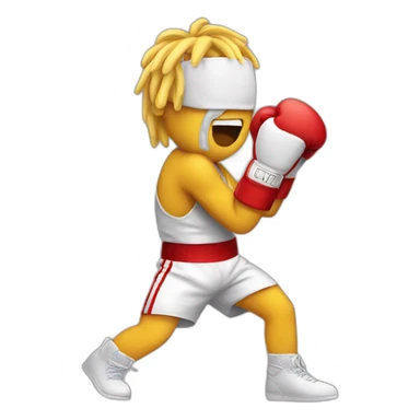 emoji boxing sticker