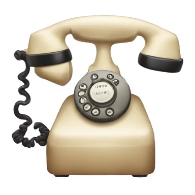 vintage phone sticker