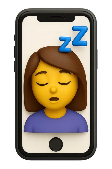 emoji stile iphone che rappresenta una donna che dorme 3d sticker