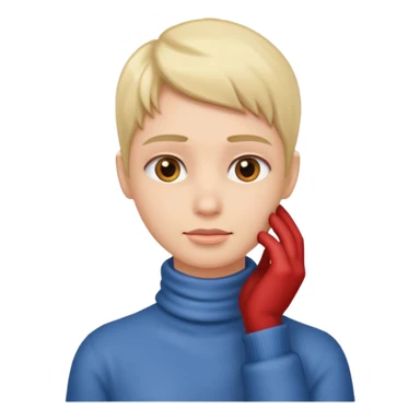 Hand single into neck  sticker