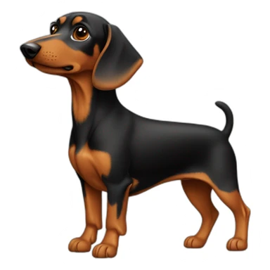 Teckel à poil dur sticker