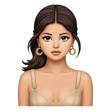 Selena Gomez wearing Chanel  sticker