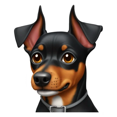 Pinscher reitet auf Friesen sticker