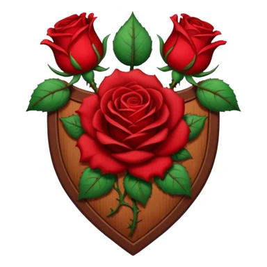 brasão sangrando medieval rosa de sangue vermelha sticker